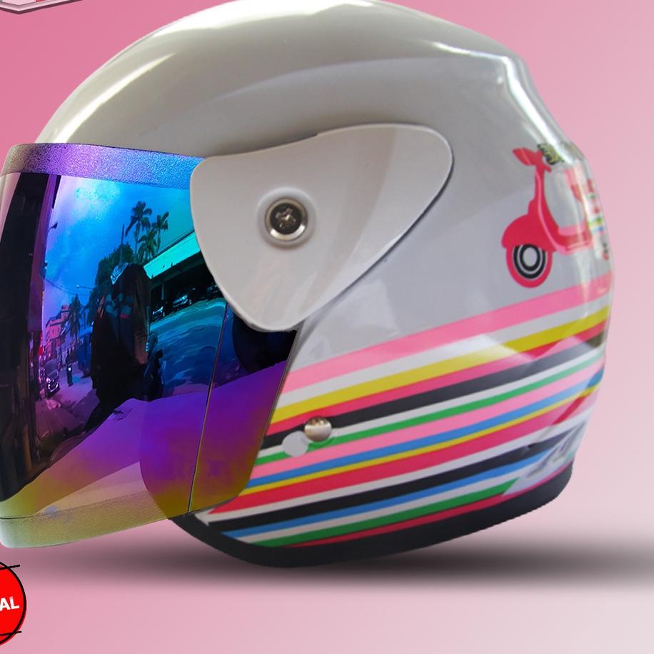 Modern.,mrc-165 HELM HALF FACE EVOLUTION HELM WANITA DEWASA MOTIF I LOVE MY BIKE MURAH SEPERTI HELM 