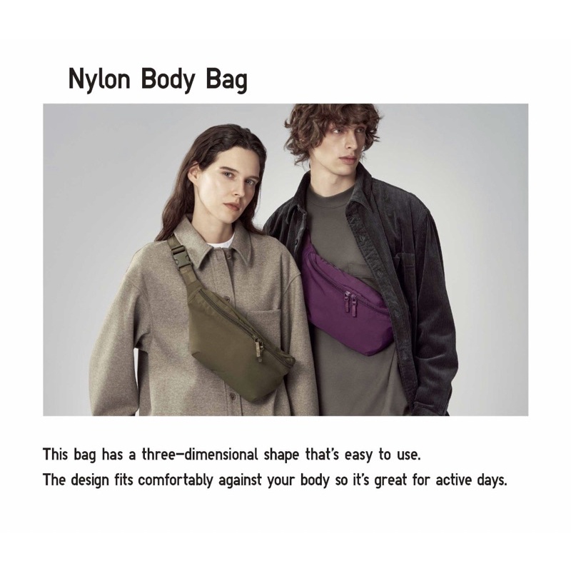 UNIQLO Unisex Waist Bag Tas Selempang Wanita Pria Original Tas Pinggang