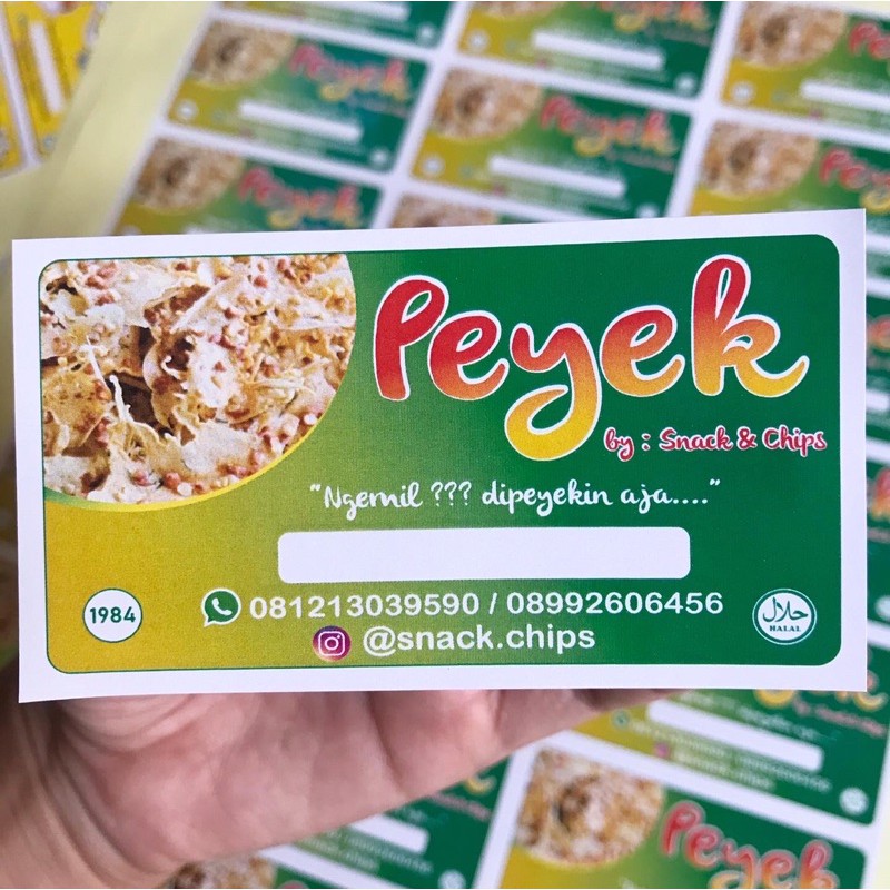 Cetak Stiker Label Kemasan Kromo Cutting Bulat atau Kotak Cocok Unt. Cup Minuman/Makanan-6