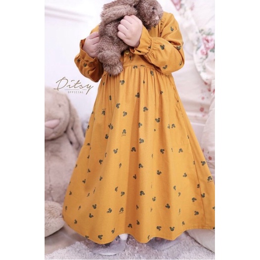 Ditsy Little Mickey Mustard Size 3