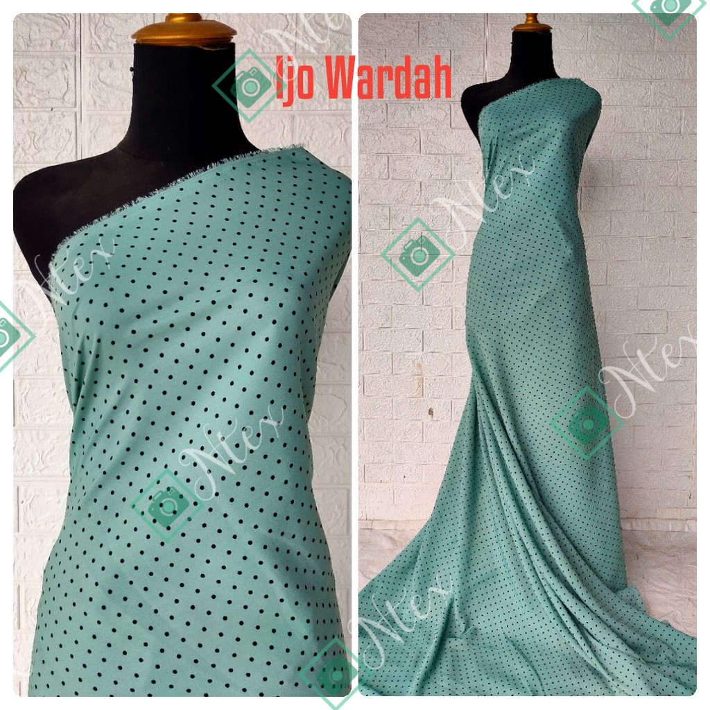 Kain Wolfis Monalisa Polkadot harga per setengah meter