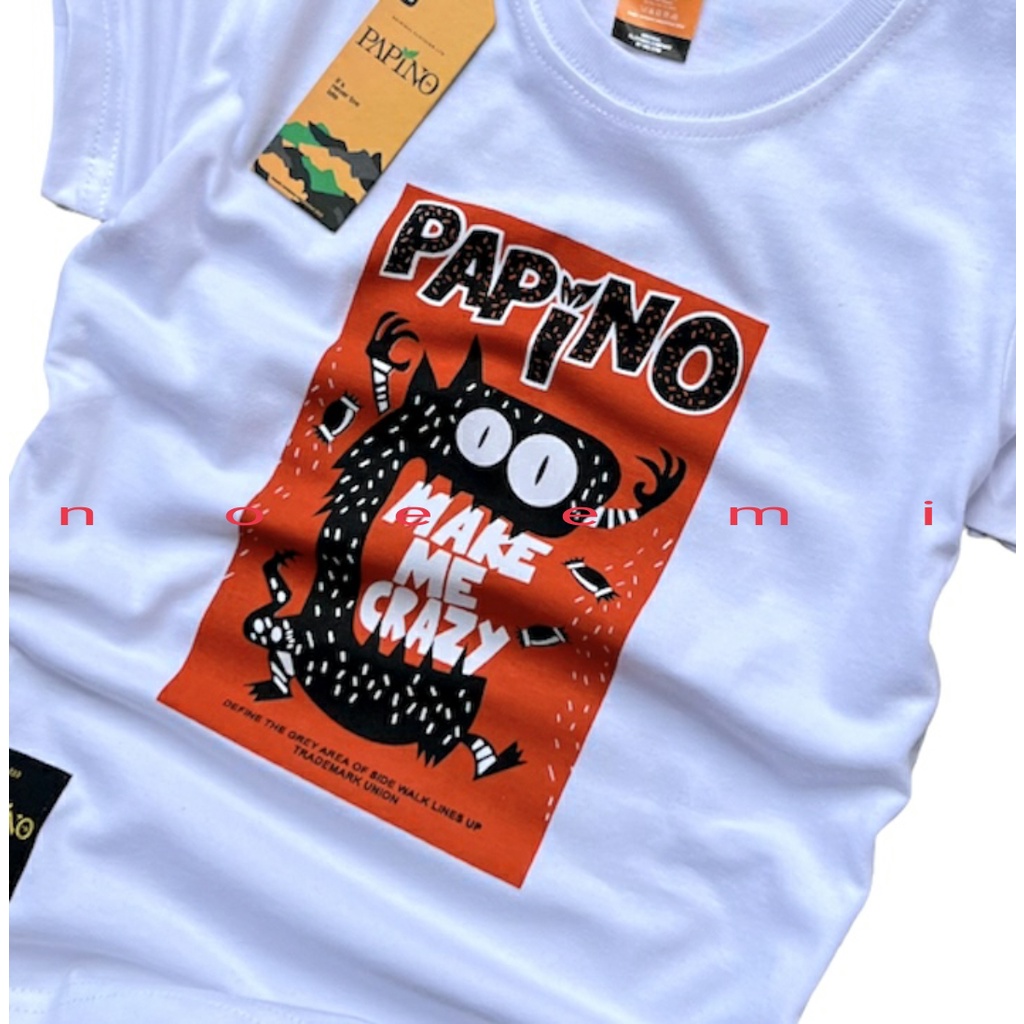 Papino Baju Kaos Anak Laki Laki 1-12 Tahun Pakaian Distro Oblong Cowok Dan Perempuan