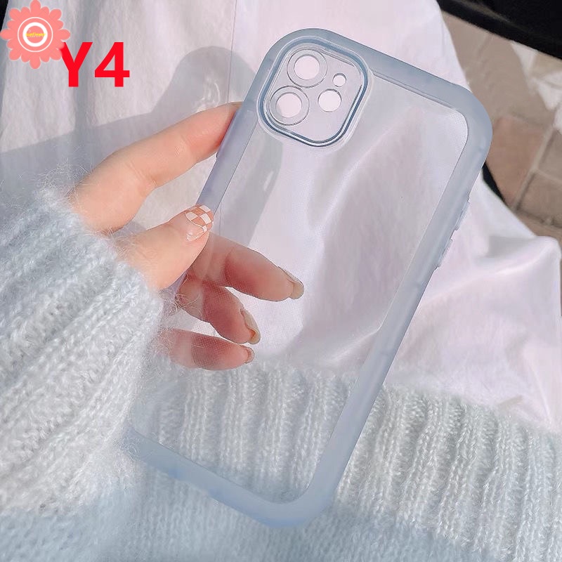 Case Pelindung Lensa Kamera Warna Macaron Fluorescent Tahan Banting Untuk IPhone 11 12 13 11 Pro Max XR X XS Max