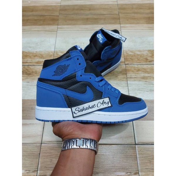 Sepatu AJ 1 High Dark Marina Blue