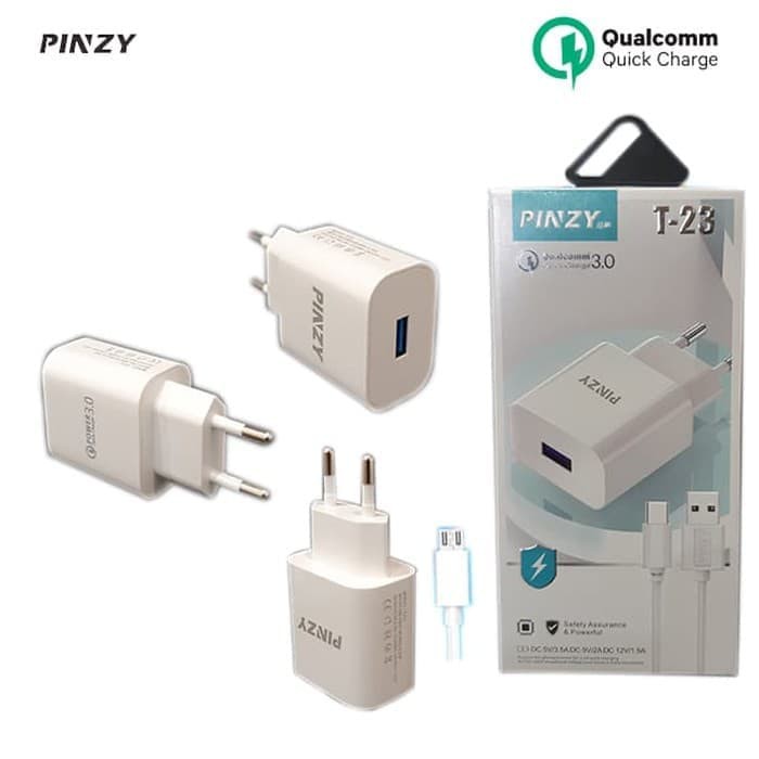 CHARGER CAS qualcomm 3.0 Pinzy T23 support quick charger