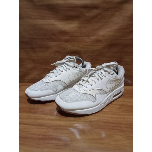 sepatu Nike air max 1white gum sole second original