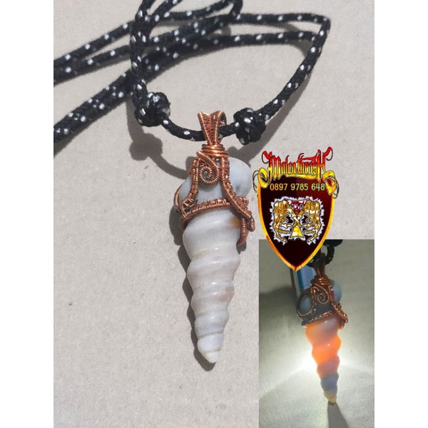 Aksesoris Kalung Batu Fosil Kristal