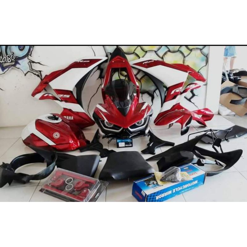 Full fairing R25 untuk byson carbu dan Vixion  ( tanpa rubah rangka motor)