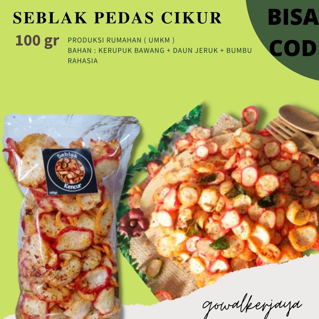 

Ready stok selalu fresh {gowalkerjaya}✅ (100gr) Cemilan Kerupuk Seblak Bantet PEDAS SEUHAH SEBRING HALAL JAJANAN SEHAT Pedas/ Pedas Cikur/ Pedas Daun Jeruk 100GR \ KERUPUK SEBLAK BANTET CIKUR KEMASAN BESAR 100GR KERUPIK SEBLAK #TERLARIS #TERMURAH