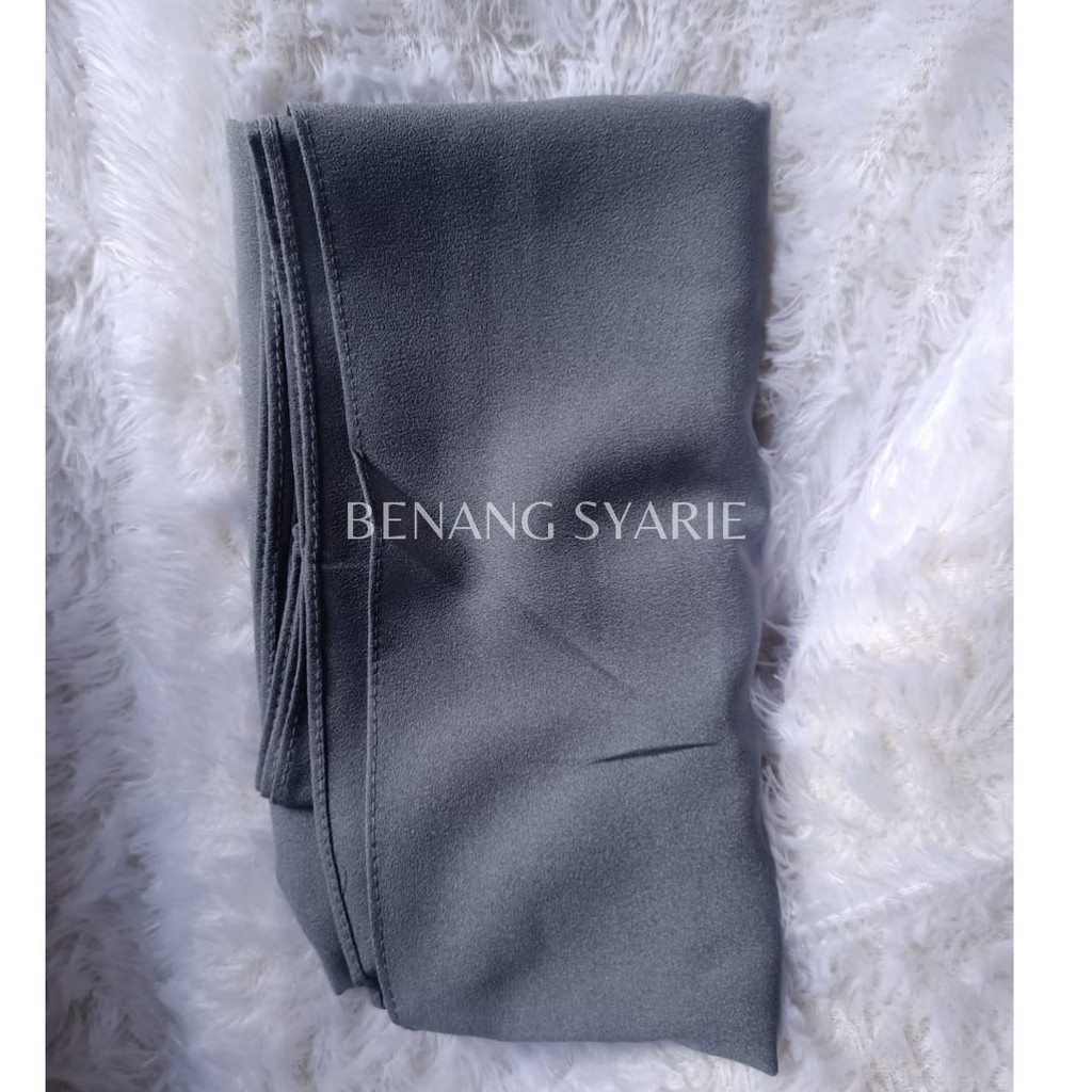 Jilbab Pashmina Panjang 200 x 75 Diamond /  Pashmina Sabyan 2 Meter Panjang Premium ukuran Jumbo / Pahmina Sabyan Premium-Abu Tua
