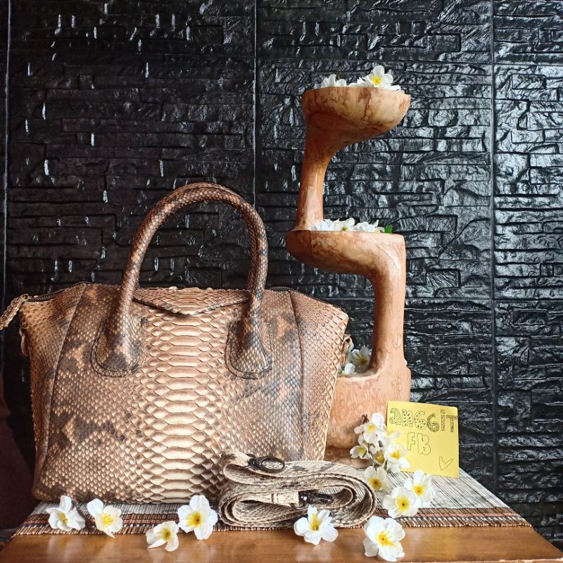 Original Tas / handbag kulit ular jual rugi