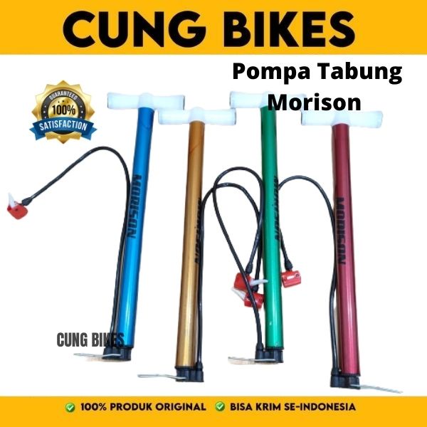 POMPA TABUNG MANUAL DAN DIILENGKAPI METERAN SEPEDA,MOTOR,MOBIL,BOLA