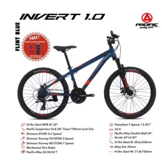 SEPEDA GUNUNG MTB 24 inch PACIFIC INVERT 1.0