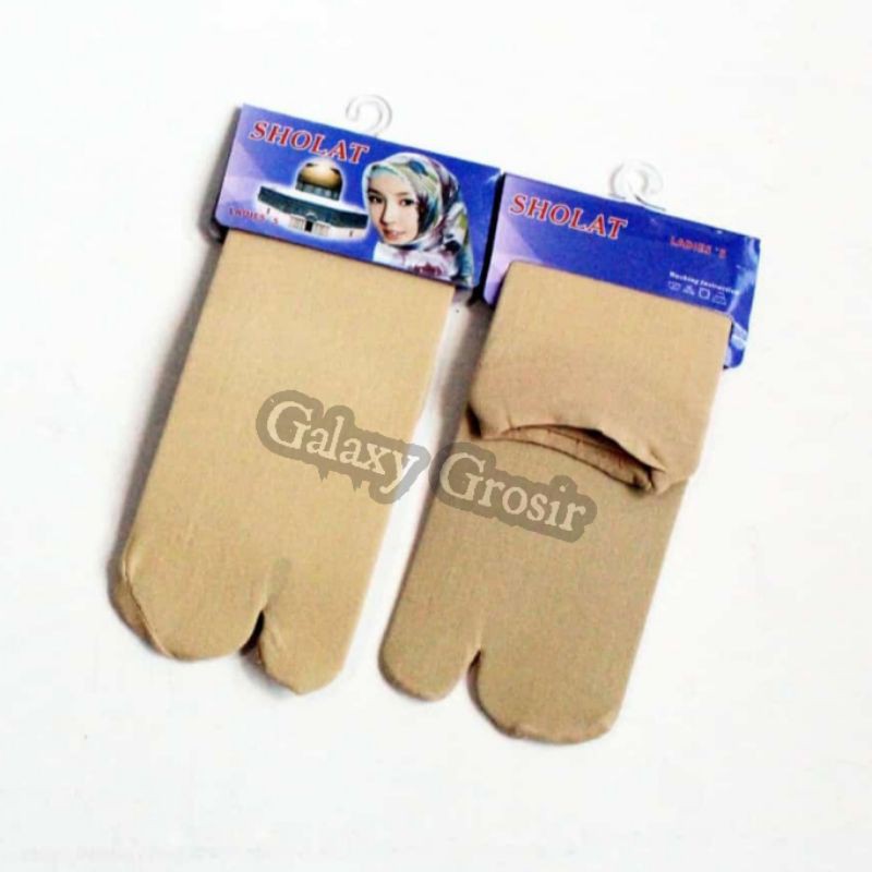 [6pcs]Kaos Kaki Jempol Muslim Sematakaki Coklat Polos Tonio S