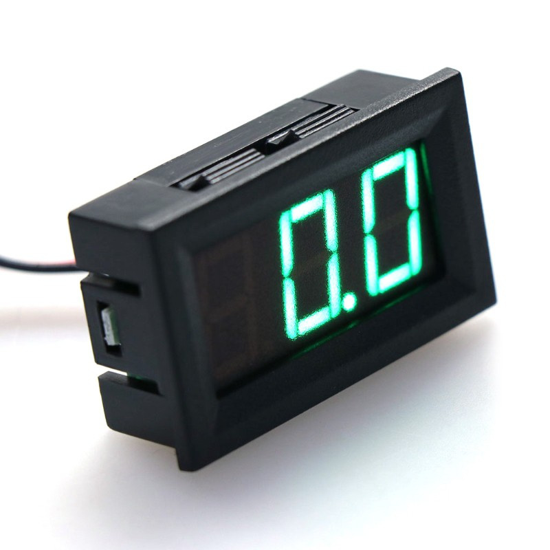 CRE  DC 0-100V 3-Wire Voltmeter LED 0.56in Digital Voltage Meter Panel Monitor Tester