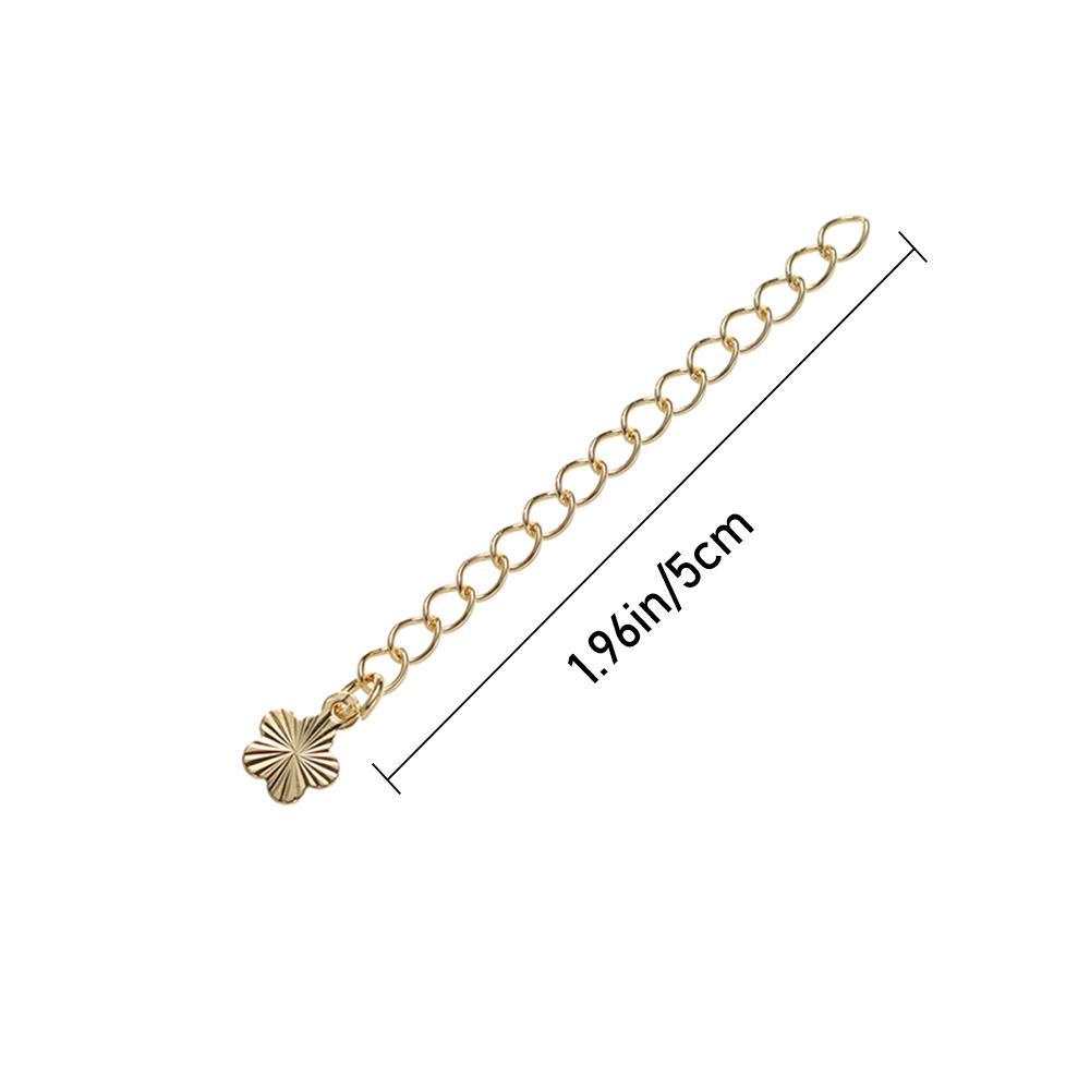 Lily 5Pcs Ekstensi Rantai Ekor Dipanjangkan Aksesoris Perhiasan Jewelry Making Gelang Konektor