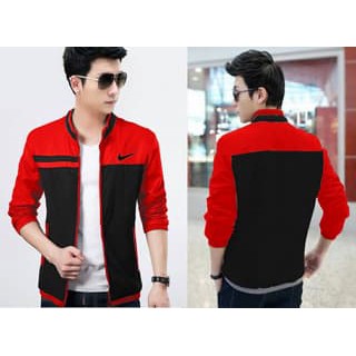 [Jaket Nike Merah] Jaket Pria Babyterry