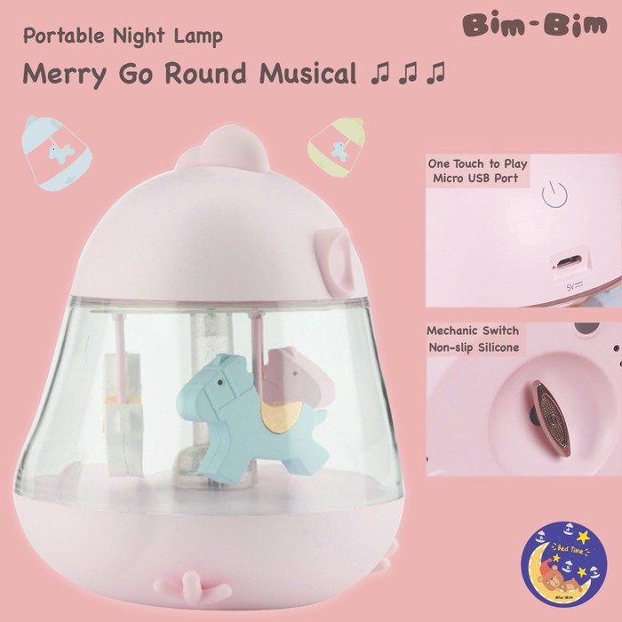 lampu tidur kuda anak bayi komedi putar musik