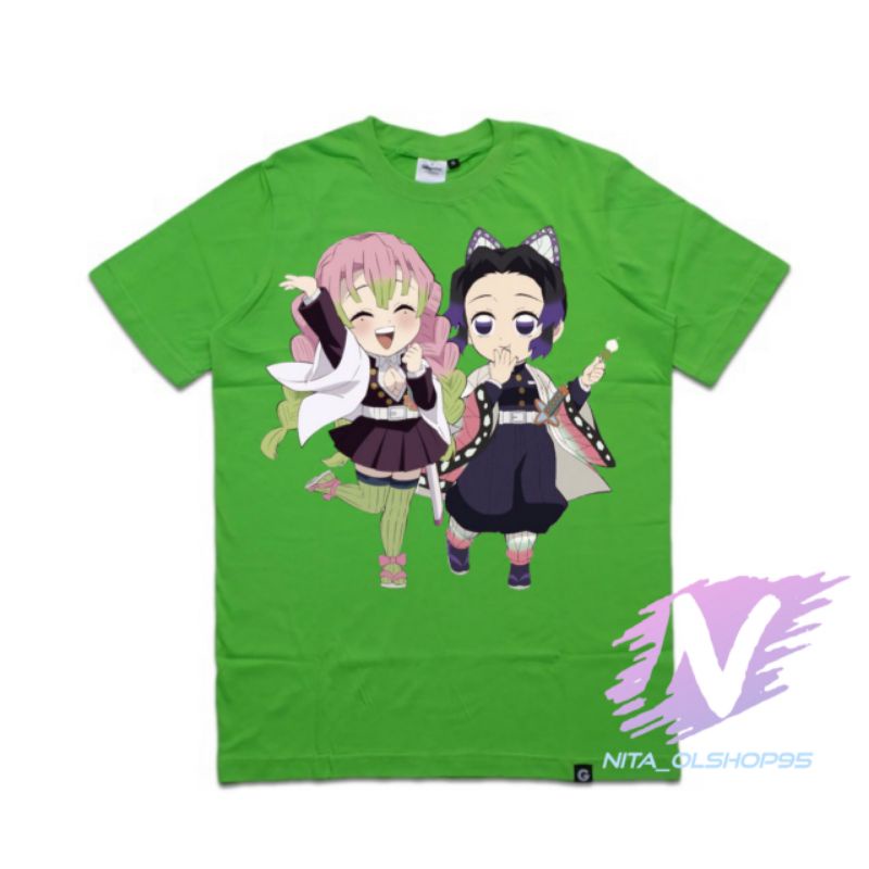 kaos pilar cinta dan shinobu kaos anak anime demon slayer