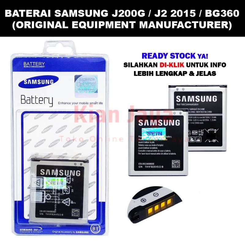 BATRE BATERAI BATTERY SAMSUNG J200G/ J2 2015/ BG360