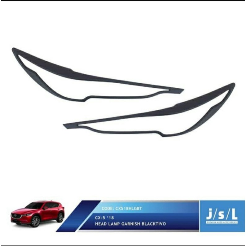 Garnish Lampu Depan Mazda CX5 2018 Tail Lamp Garnish Blacktivo