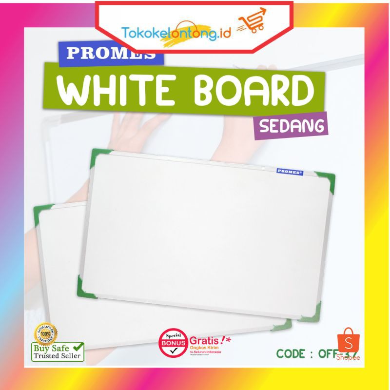 

Whiteboard Papan Tulis (40 x 60 cm)
