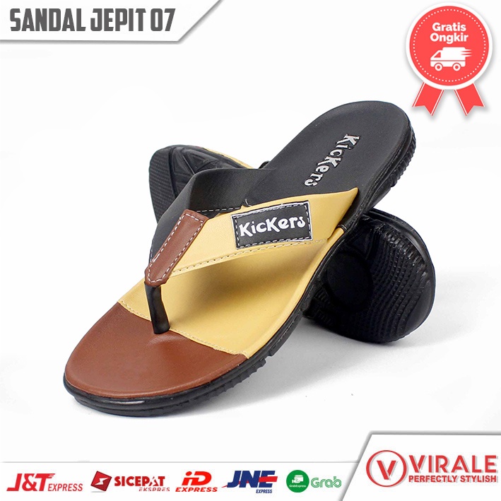 Sandal Jepit Pria Distro Casual Murah Sendal Keren Terbaru JPT-07 CK