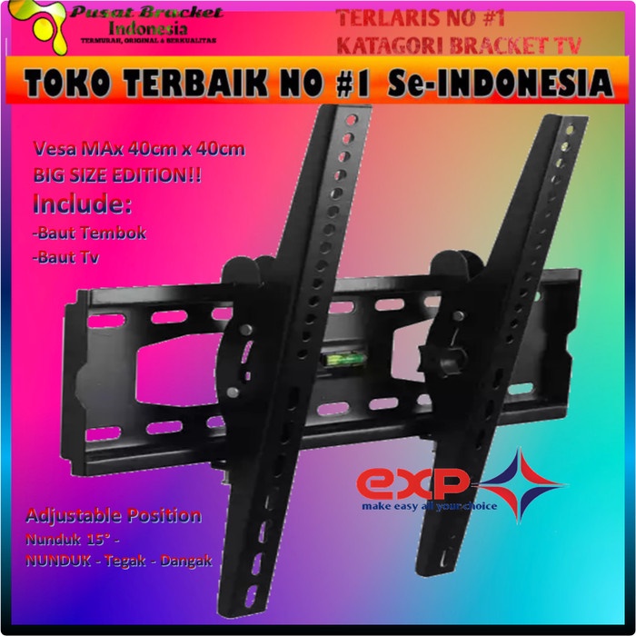 Bracket TV KHUSUS SAKURA 42&quot; s/d 55&quot; waterpass GARANSI 100% COCOK!