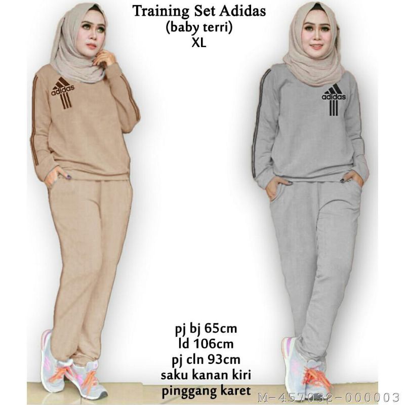BAJU OLAHRAGA WANITA/BAJU SENAM WANITA/KAOS OLAHRAGA WANITA/SET WANITA ADHESA JUMBO BABYTERRY VFST-0