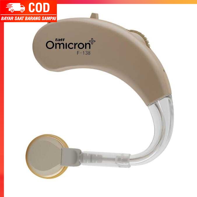 (100% BARANG ORI) TaffOmicron Earphone Alat Bantu Dengar Hearing Aid - F-138