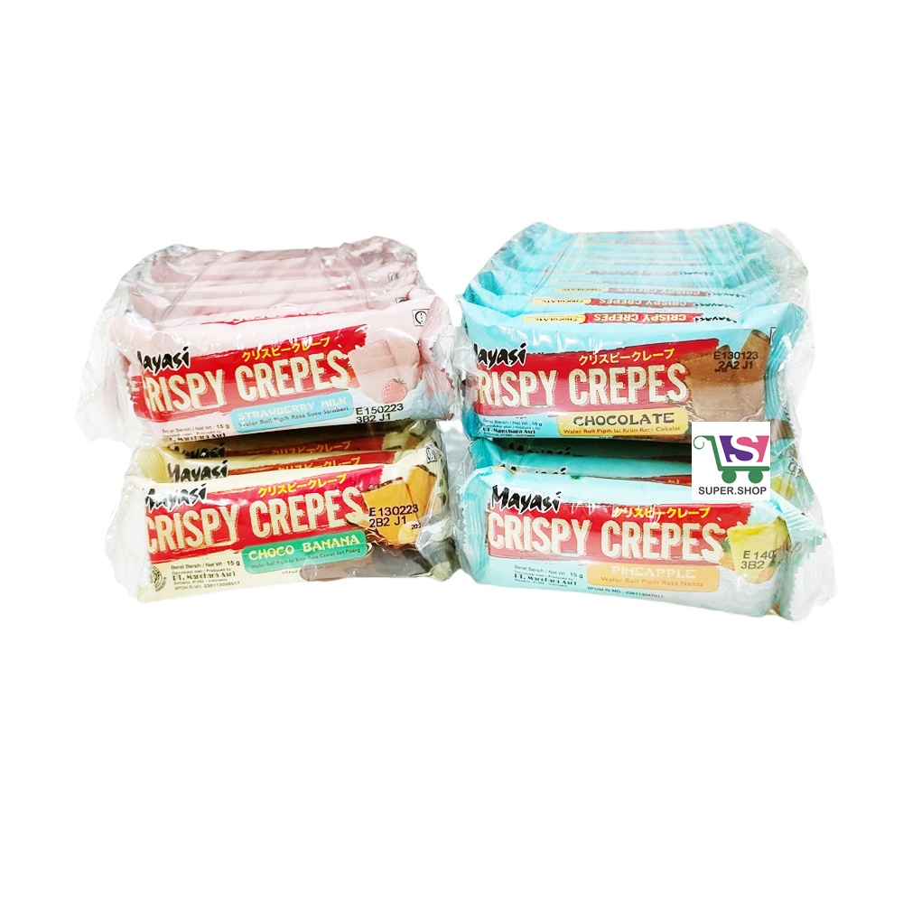 Mayasi Crispy CREPES Wafer (isi 12 pcs)