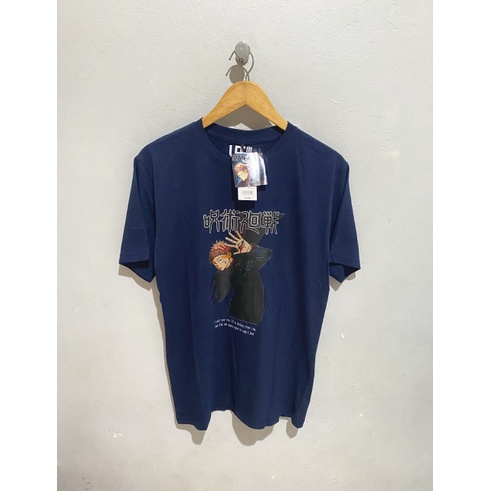 Kaos uniqlo anime JUJUTSU KAISEN GOJO MEGUMI YUJI CURSED