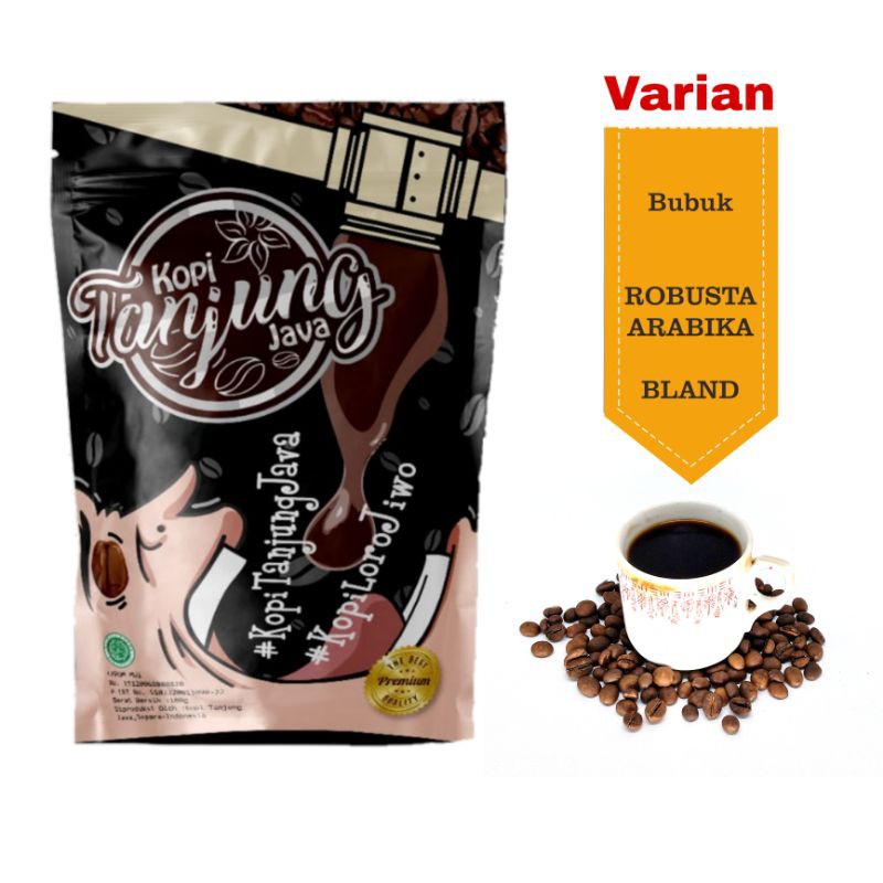 

Kopi Tanjung Java ROBUSTA ARABIKA BLAND Premium 100g