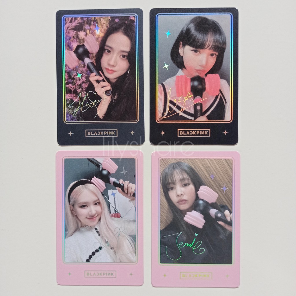 (SHARING) BLACKPINK BENEFIT PHOTOCARD LIGHTSTICK VER 2 LIMITED EDITION