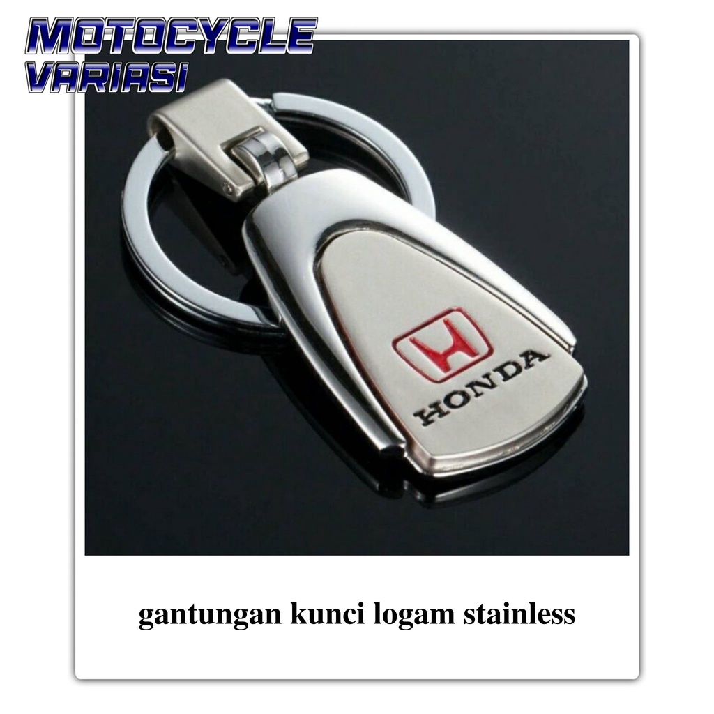 gantungan kunci logam stainless logo HONDA JAZZ CRV BRV ACCORD MOBILIO dll