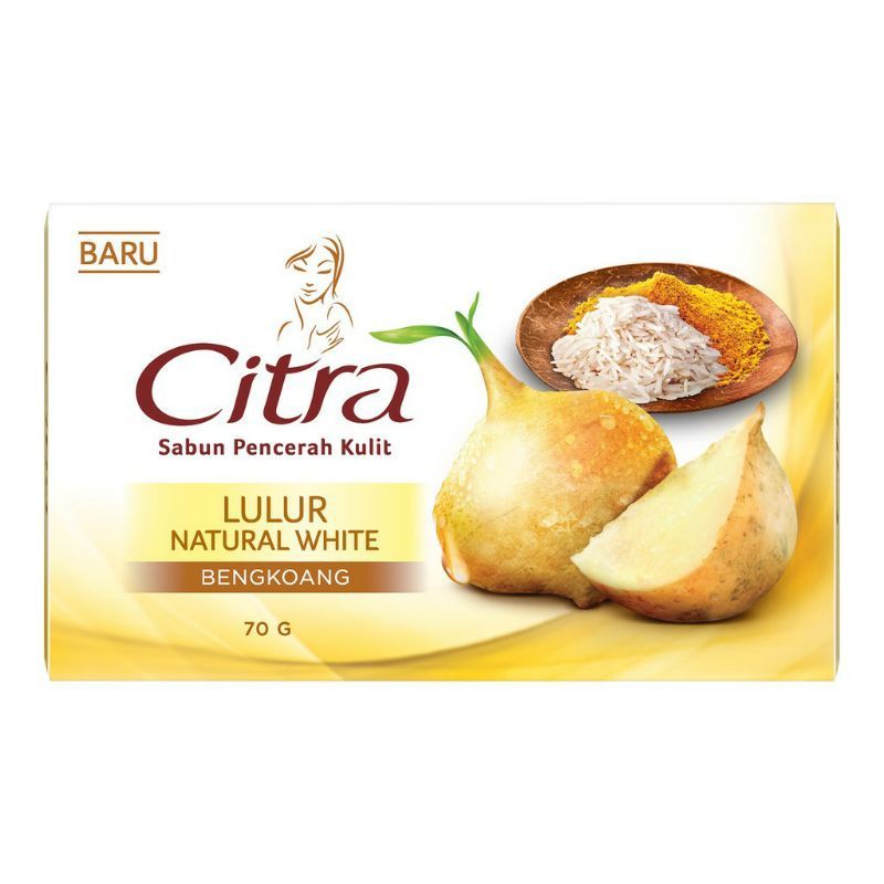 Citra Bengkoang Lulur Natural White Pencerah Kulit 70g/Sabun Batang Citra Original 100%