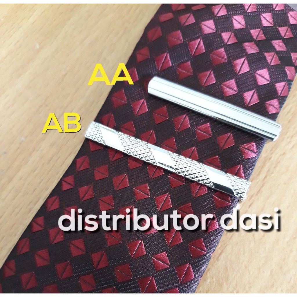 Jepit Dasi Slim Silver Penjepit Grosir Distributor Dasi