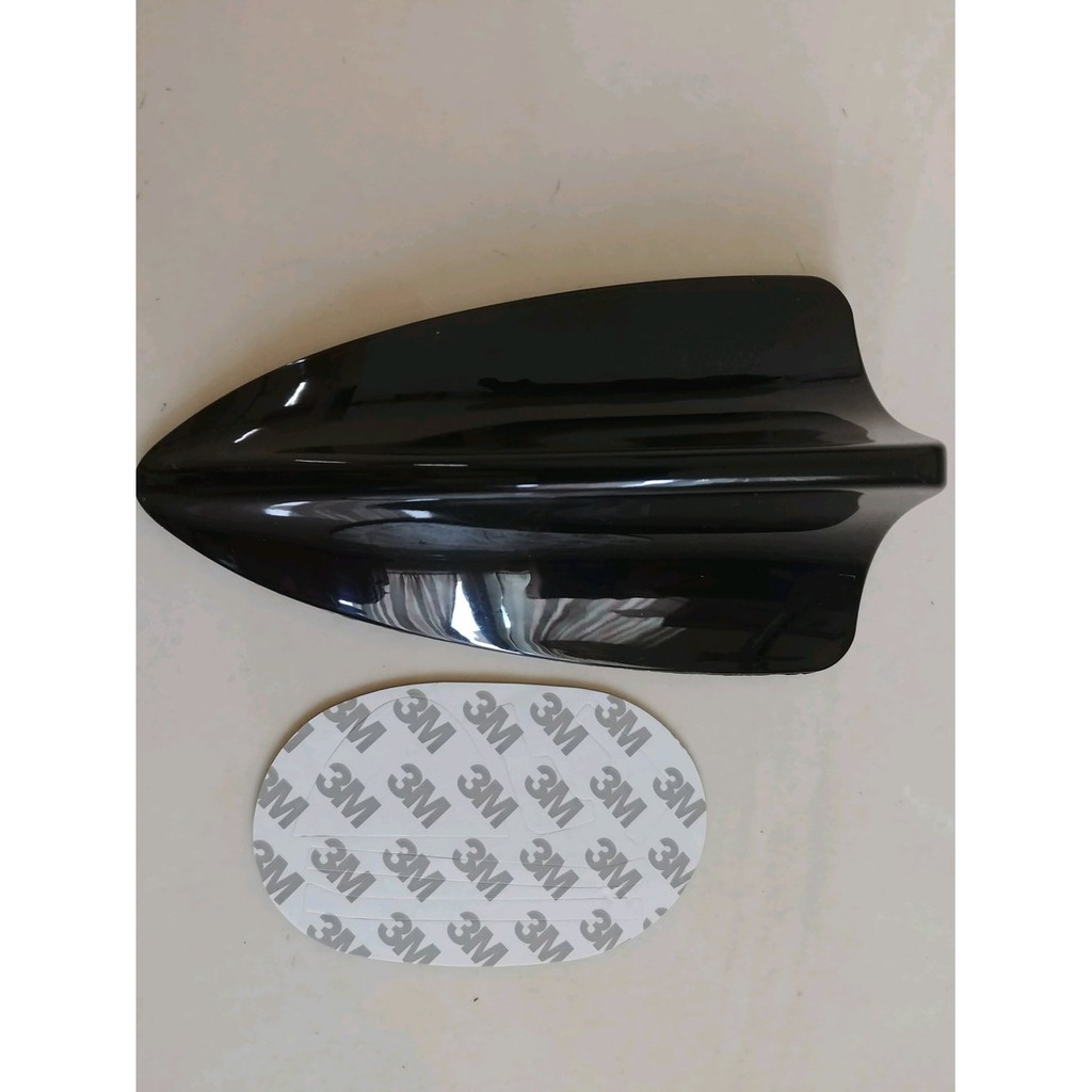 antena ANTENNA VARIASI ATAS ATAP MOBIL sirip hiu shark fin warna hitam black UNIVERSAL PLASTIK