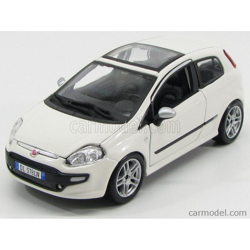 burago 1:24 fiat punto evo white