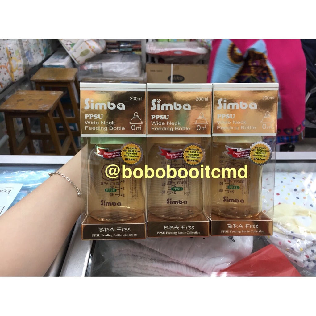 Botol Bayi Simba PPSU Wide Neck 200ml / Simba PPSU Bottle / Botol Susu Bayi / Botol Bayi PPSU