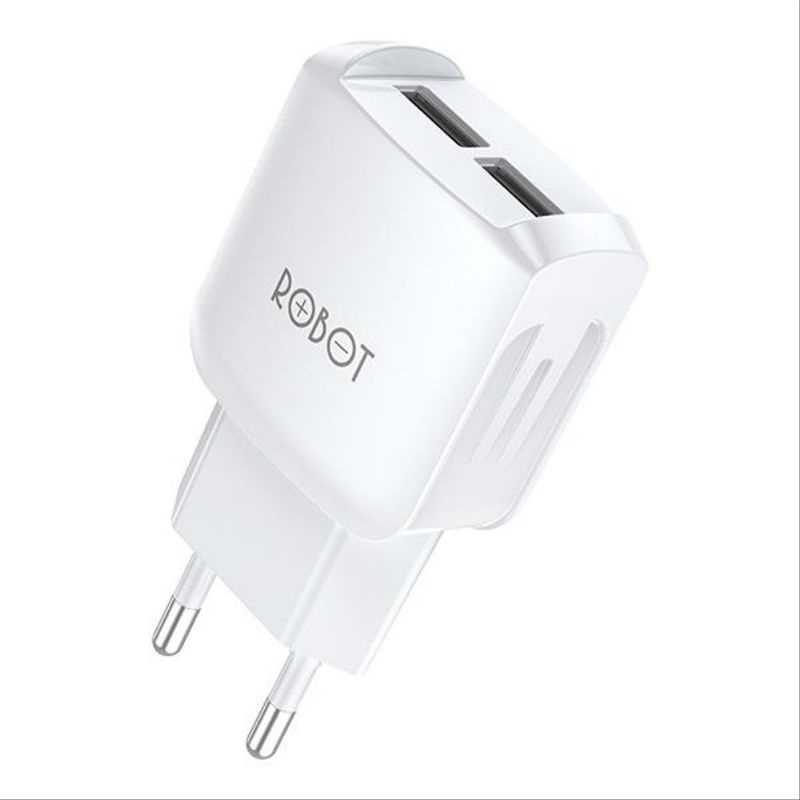 ADAPTOR CHARGER ROBOT RT-K6 BATOK CHARGER ROBOT 2USB KEPALA CASAN ROBOT RT-K6 2USB ORIGINAL