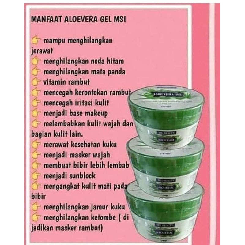 aloe vera gel msi/100% original