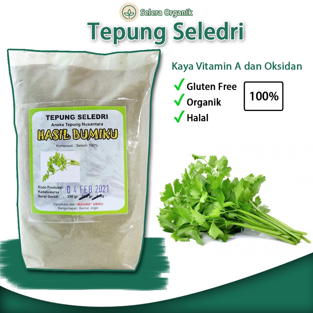 

[250gr] Tepung Organik Seledri Sledri MPASI Bebas Gluten Gluten Free | Selera Organik Jogja