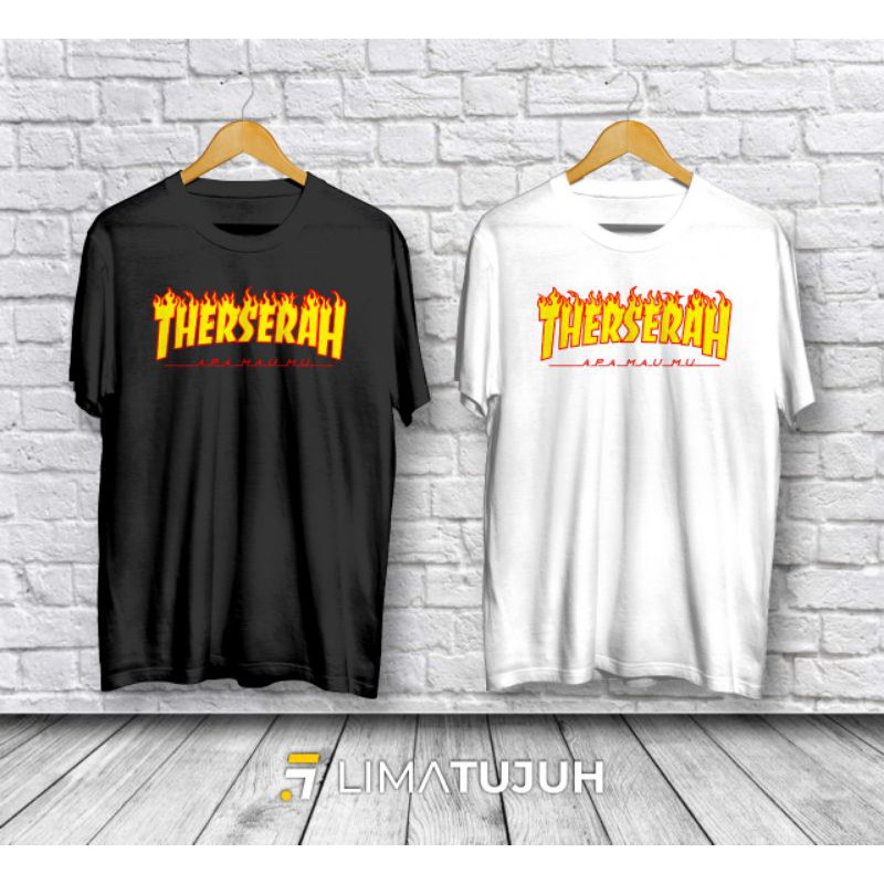 Baju Kaos Plesetan Therserah - Thrasher