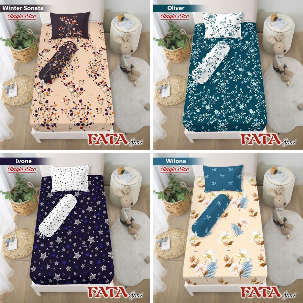 RC Fata Sprei Motif Minimalis Dewasa Ukuran 120 Angela Talitha Amora Purnama Widuri