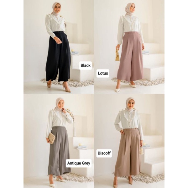WIDE CULOTTE KAMILA WARDROBE / CELANA KULOT WANITA / CELANA WANITA