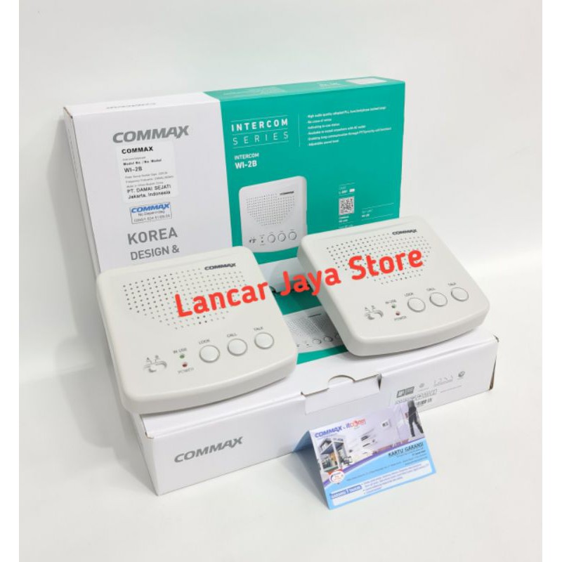 Intercom Wireless Commax WI-2B (Putih)