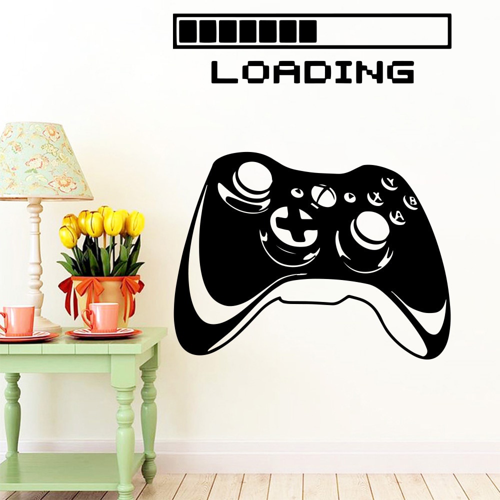 Wall Sticker Stiker Dinding Dekorasi Kamar Tidur Anak Cutting Creative Loading Game Wall Sticker Hom