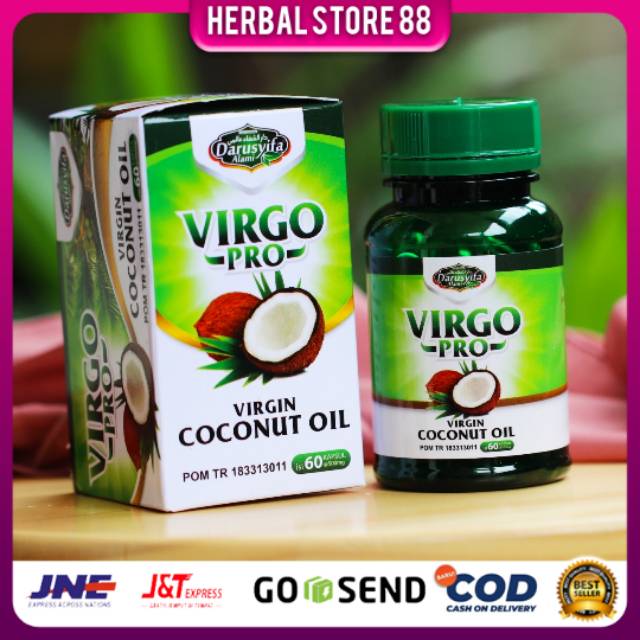 (COD Bisa) Kapsul VCO VirgoPro Virgin Coconut Oil Darusyifa