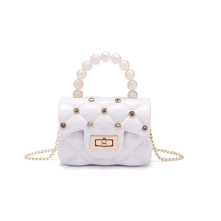 ♥TMALL88♥ Tas Wanita Jelly Glossy Mutiara Mini ala Korea